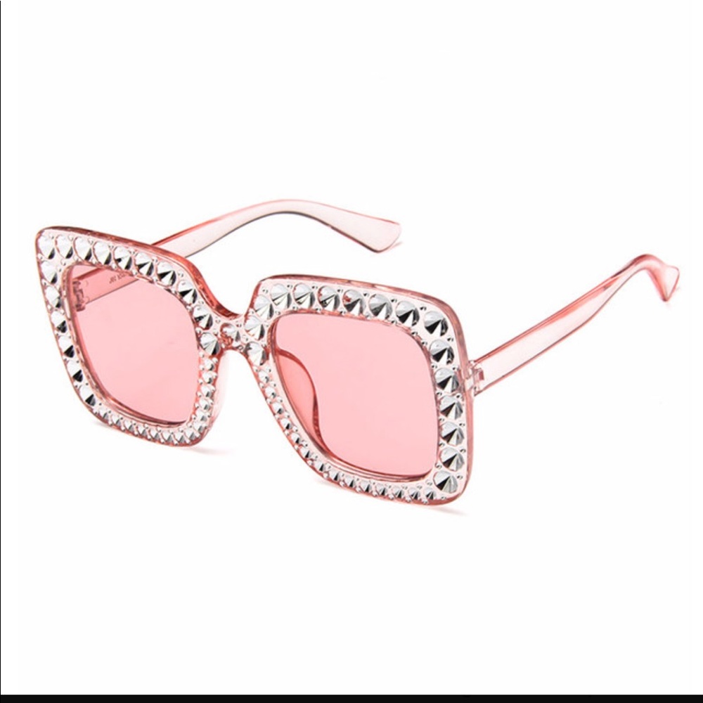 Oversized Pink Vintage Sunglasses